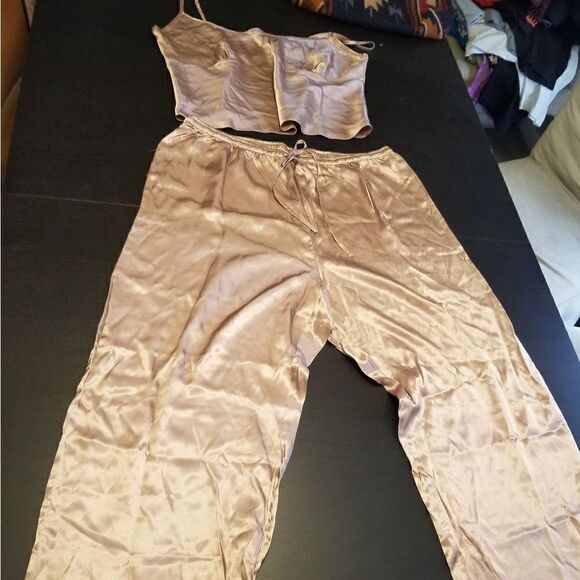 Victoria's Secret 2 pc Silk Pjs NWT LONDON Vintage - Picture 14 of 16